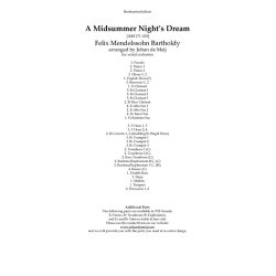 A Midsummer Night's Dream : Suite from the Incidental Music